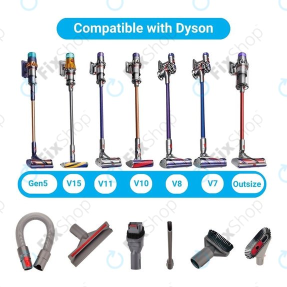 Set di bocchette aggiuntive 6 pz per Dyson seriess V, Outsize