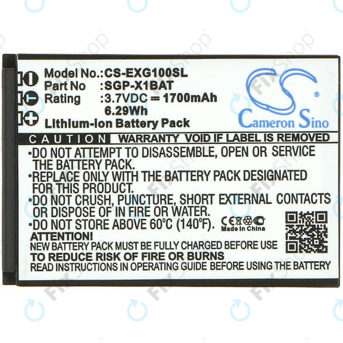 Batteria per Evolveo StrongPhone X1, SGP-X1BAT, Li-Ion, 3.7V, 1700mAh, HQ