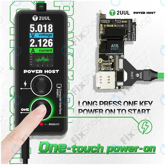 Tester digitale USB-C di tensione e corrente (Power Host), 2UUL PW15