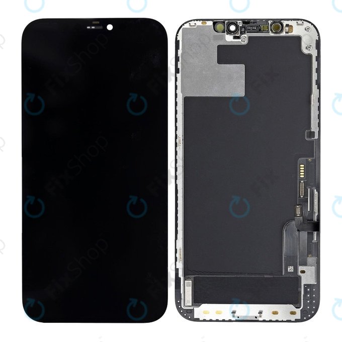 Schermo Hard OLED per iPhone 12, 12 Pro, Vetro touch con cornice, FixPremium