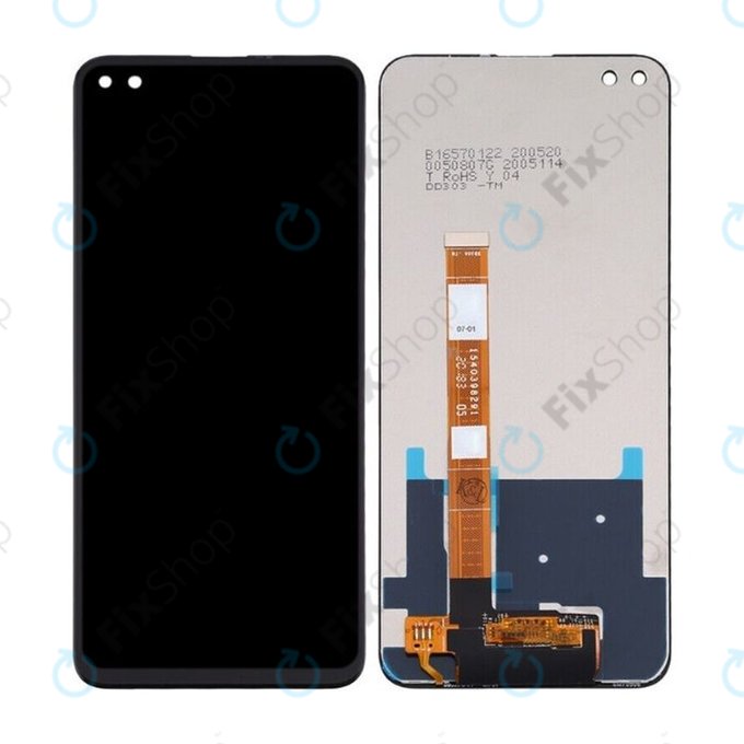 Schermo LCD per Oppo Reno 4 Z 5G CPH2065, Vetro touch senza cornice