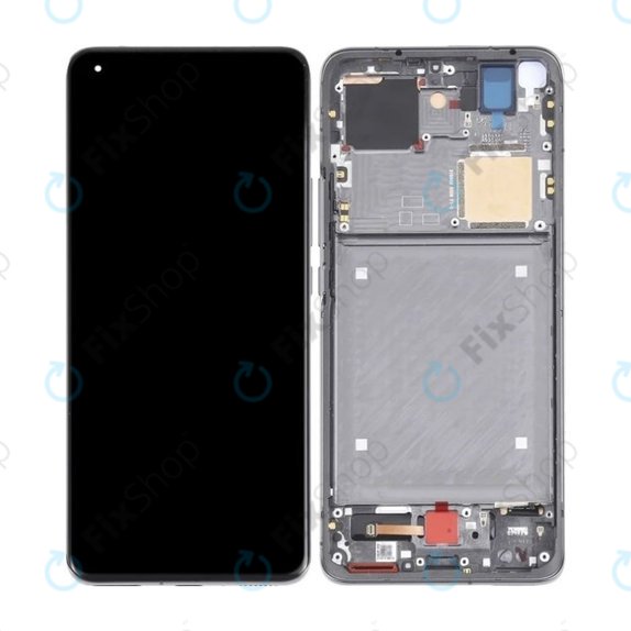 Schermo OLED per Xiaomi Mi 11 Ultra, Ceramic Black, Vetro touch con cornice