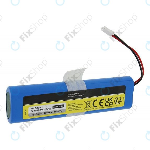 Batteria per Ecovacs Deebot DF45, M26-4S1P-AGX-2, Li-Ion, 2600mAh, 14.8V
