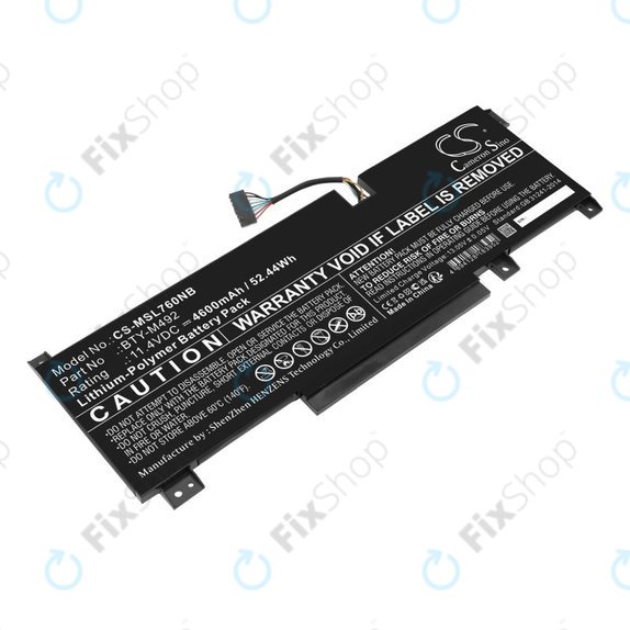 Batteria per MSI Pulse GL76, Katana GF66, Bravo 15, Crosshair 17, BTY-M492, Li-Pol, 4600mAh, 11.4V, HQ