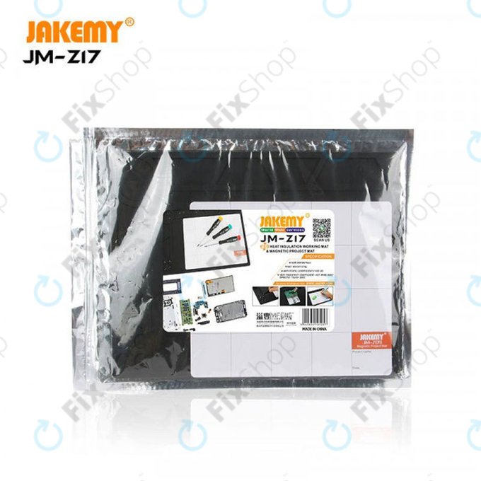 Tappetino in silicone ESD termoresistente 36 x 26cm con tappetino magnetico, Jakemy JM-Z17