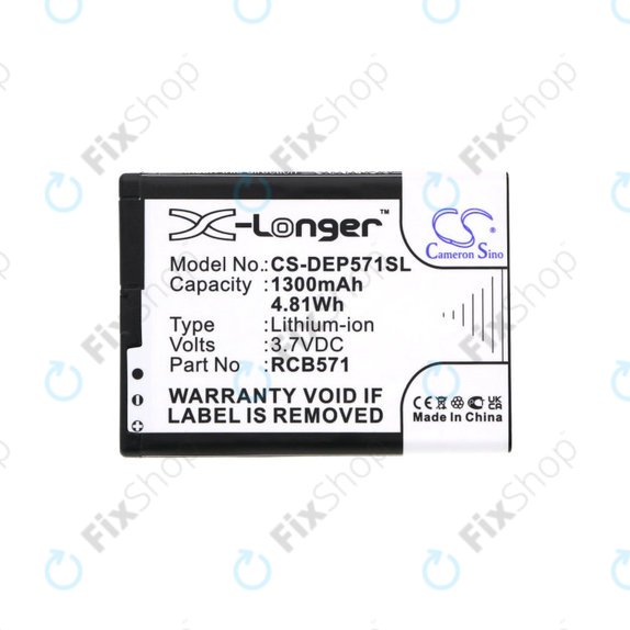 Batteria per CPA Halo 11, 1300mAh, Li-Ion, 3.7 V, RCB571, HQ