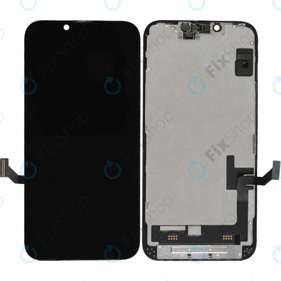 Schermo Soft OLED per iPhone 14, Vetro touch con cornice, FixPremium