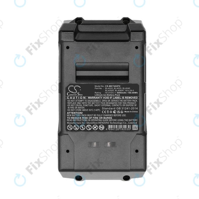 Batteria per Makita Cf001g, Ga005g, BL4020, Li-Ion, 4000mAh, 40V, HQ