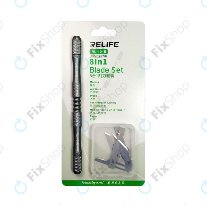 Set coltelli con lame per rimozione colla CPU 8 in 1, Relife RL-101B