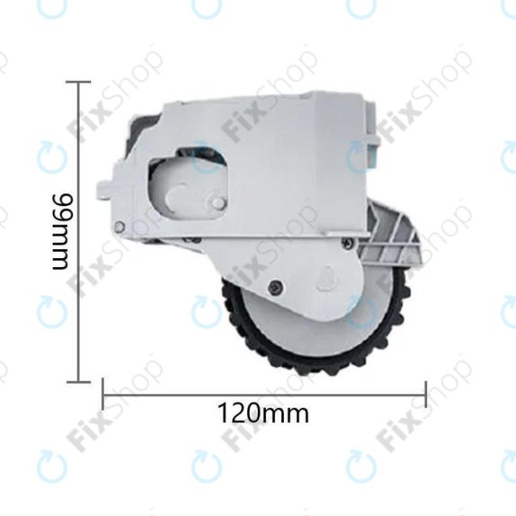 Ruota con motore (destra) per Xiaomi Dreame F9, Mi Robot Vacuum Mop (Mijia 1C), 2 Pro+ (Mijia 1T), White