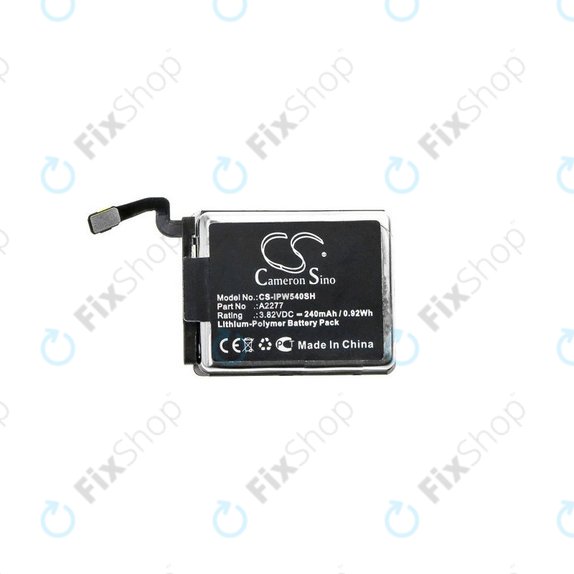 Batteria per Apple Watch 5 40 mm, 240mAh, Li-Pol, 3.82 V, A2277, HQ