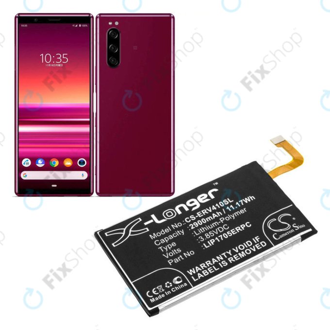 Batteria per Sony Xperia 5, Sony J8210, 2900mAh, Li-Pol, 3.85 V, LIP1705ERPC, HQ
