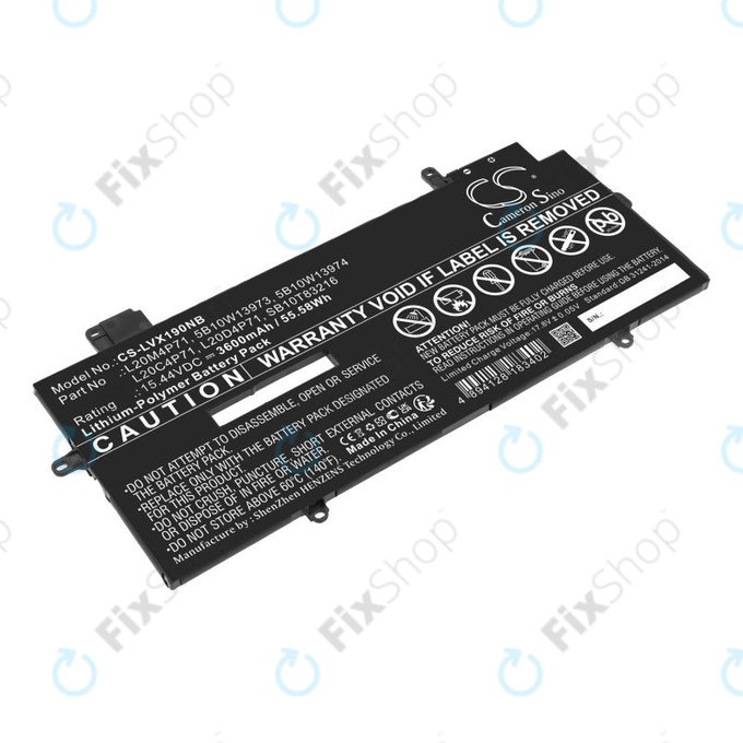 Batteria per Lenovo Thinkpad X1 Carbon G9, G10, X1 Yoga Gen 6, 7, 5B10W13973, Li-Pol, 3600mAh, 15.44V, HQ