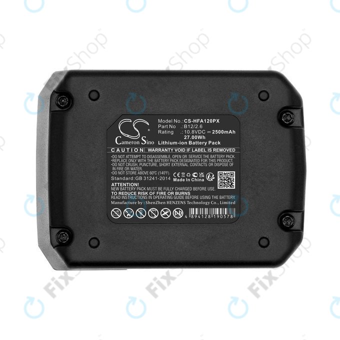 Batteria per Hilti SFD 2-A12, PR 30-HVSG A12, 2077977, B12/2.6, B12/4.0, Li-Ion, 2500mAh, 10.8V, HQ