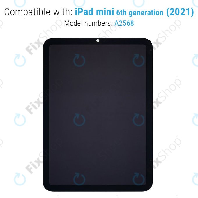 Schermo LCD per iPad Mini 6, Vetro touch senza cornice, Refurbished