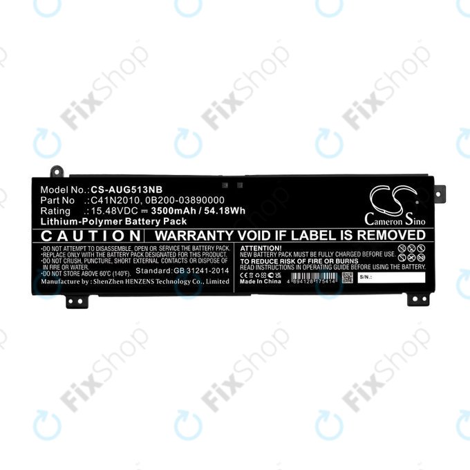 Batteria per Asus ROG Strix G15, G17, C41N2010, Li-Pol, 3500mAh, 15.48V, HQ
