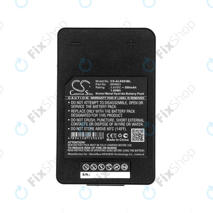 Batteria per Autec LK Neo, MHM03, R0BATT00E11A0, Ni-MH, 500mAh, 3.6V, HQ