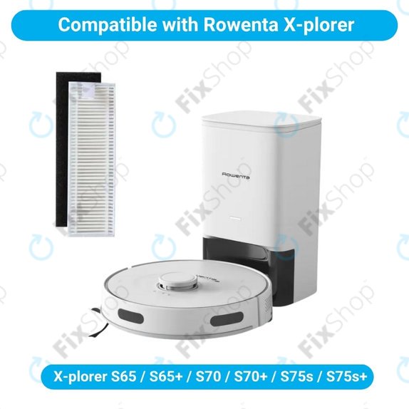 Filtro HEPA, 2 pz. per Rowenta X-plorer S65, S65+, S70, S70+, S75s, S75s+