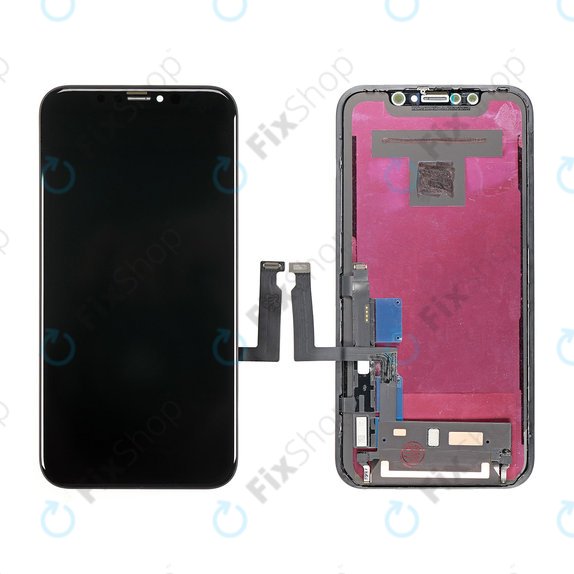 Schermo per iPhone XR, Vetro touch con cornice, Refurbished