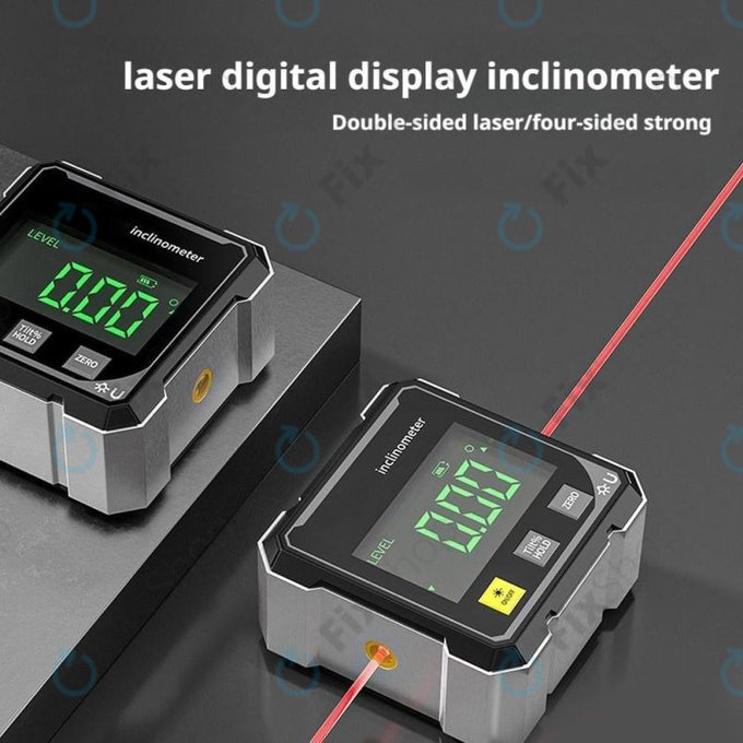 Goniometro digitale con magnete e laser
