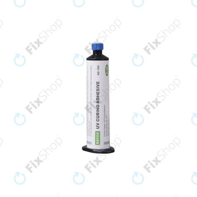Adesivo impermeabile a polimerizzazione UV, 30ml, Refox AD-100