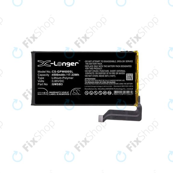 Batteria per Google Pixel 6, GMSB3, 4500mAh, HQ