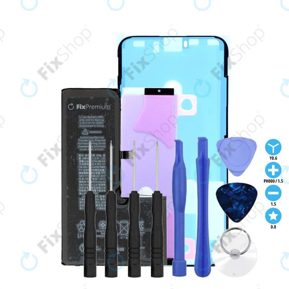 Batteria per iPhone XS, 2658mAh, Adesivo, Attrezzi, FixPremium