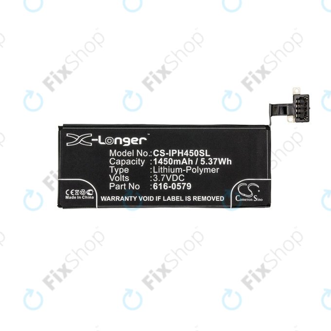 Batteria per iPhone 4S, 616-0579, 1450mAh, HQ