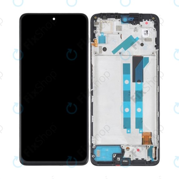 Schermo OLED per Xiaomi Redmi Note 11 Pro 4G, 5G, Poco X4 Pro 5G, Graphite Grey, Vetro touch con cornice
