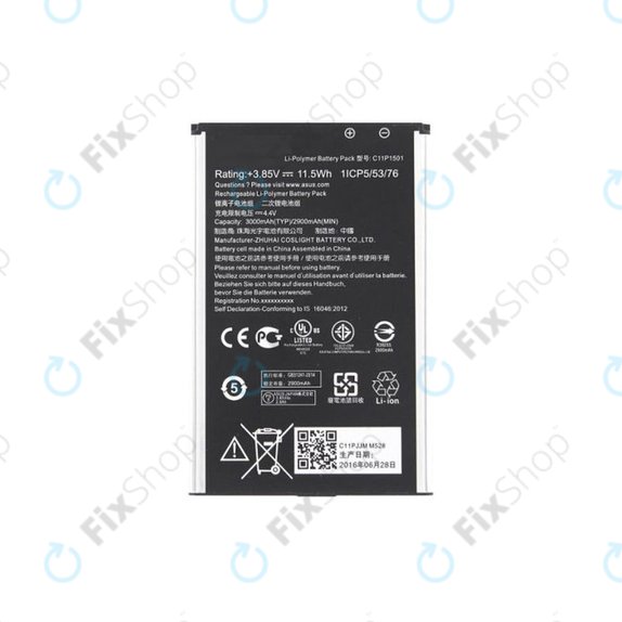 Batteria per Asus Zenfone Selfie ZD551KL, C11P1501, 3000mAh