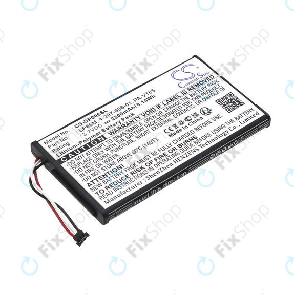 Batteria per Sony PS Vita, SP65M, Li-Pol, 2200mAh, 3.7V, HQ