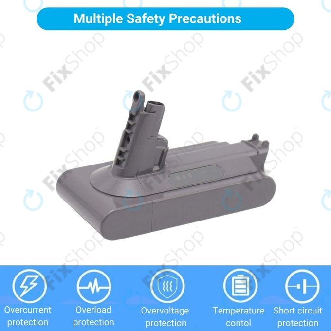 Batteria per Dyson V10, 969352-02, SV12, 206340, Li-Ion, 3000mAh, 25.2V