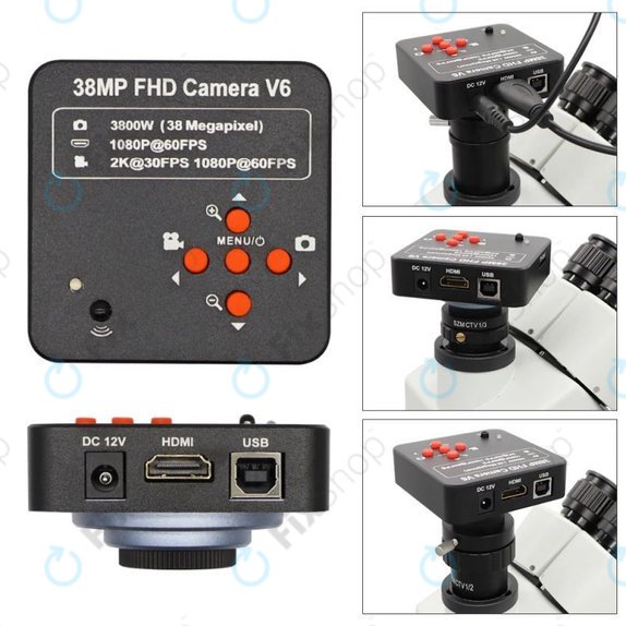 Microscopio FX179 con fotocamera 38MP HDMI