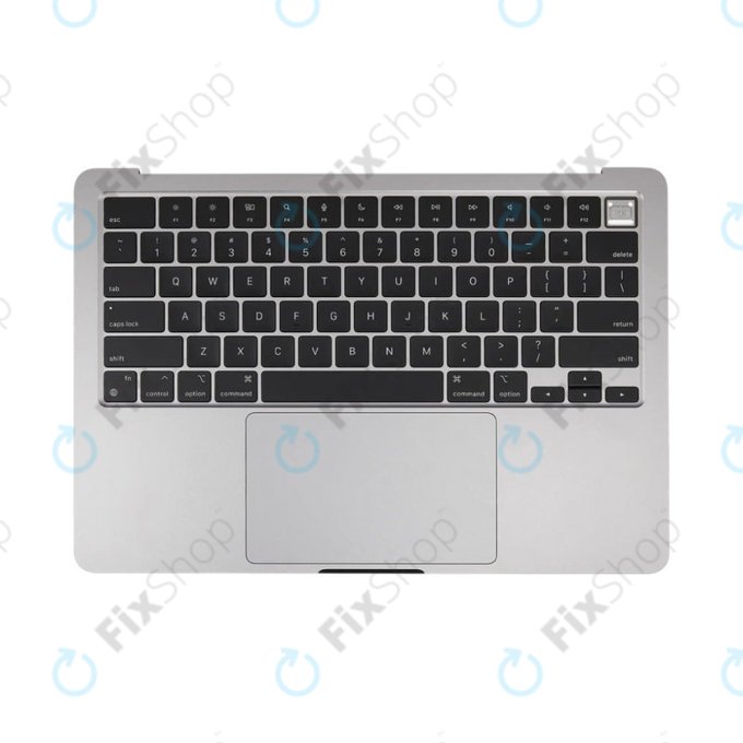 Top case con tastiera US e batteria per MacBook Air 13", A3113 (2024), Space Gray, 661-40227, Genuine Apple