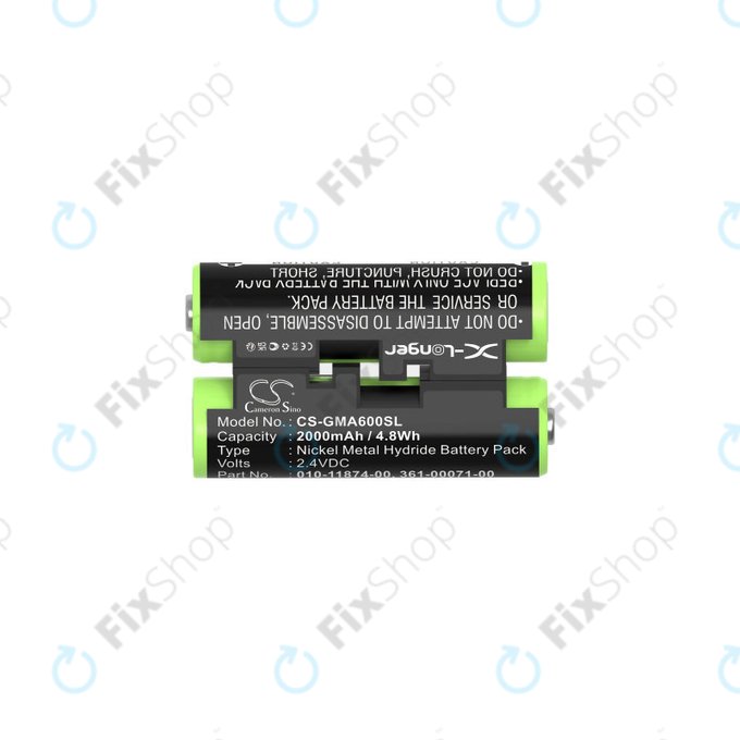 Batteria per Garmin Oregon 600, 650, Astro 320, 430, Striker 4, 010-11874-00, Ni-MH, 2000mAh, 2.4V, HQ