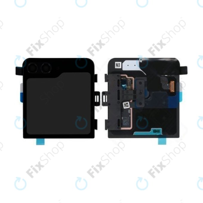 Schermo per Samsung Z Flip 5 F731B, Vetro touch con cornice, External, GH97-29135A, Genuine Service Pack