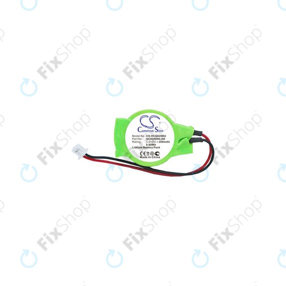 Batteria per CMOS per Advent, Asus, HP, MSI, Lithium, GC02000KJ00, 200mAh, 3V, HQ