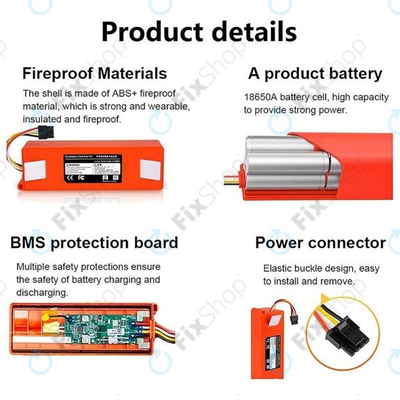 Batteria per Xiaomi RobGoldck-seriess, Mi Robot Vacuum Mop 1S, Xiaowa-seriess, BRR-2P4S-5200, Li-Ion, 5200mAh