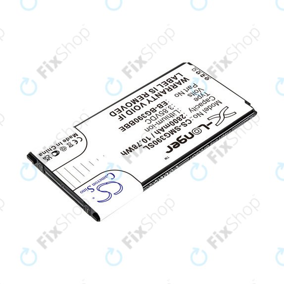 Batteria per Samsung Xcover 4, 4S, EB-BG390BBE, Li-Ion, 3.85V, 2800mAh, HQ