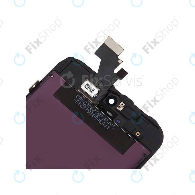 Schermo per iPhone 5, Black, Vetro touch con cornice
