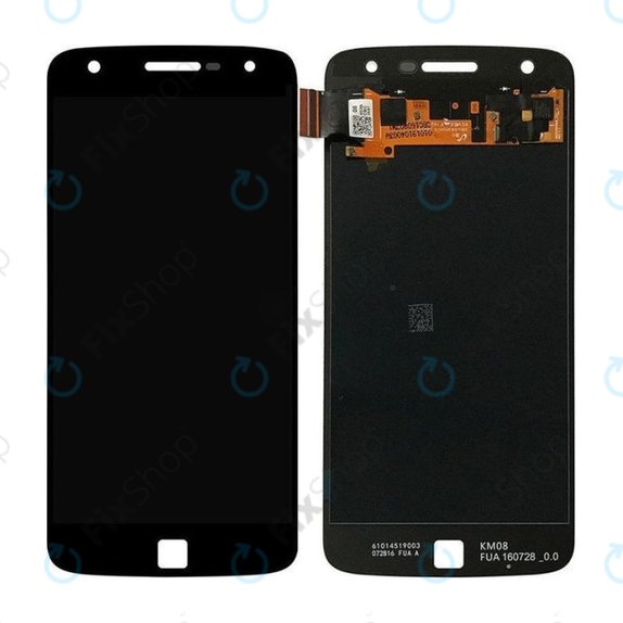 Schermo LCD per MotGoldla Moto Z Play XT1635-02, Black, Vetro touch senza cornice, 01019104003W, Genuine Service Pack
