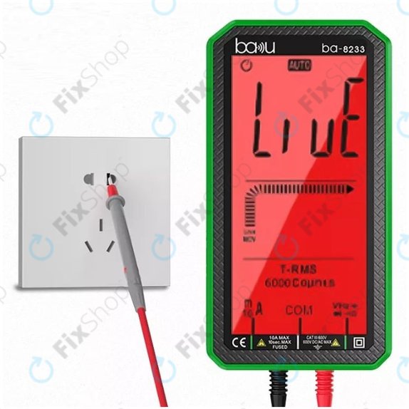 Multimetro digitale professionale con touch screen, Baku BA-8233