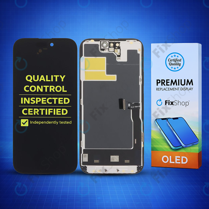 Schermo Soft OLED per iPhone 14 Pro, Vetro touch con cornice, DIAGNOSTIC