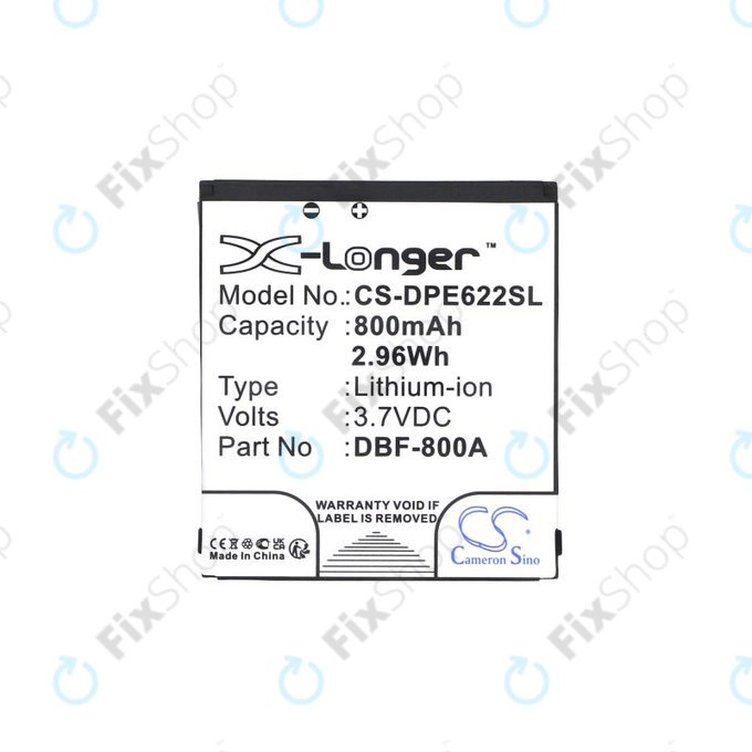 Batteria per Doro PhoneEasy 2314, 2315, 1360, 520, DBF-800A, Li-Ion, 3.7V, 800mAh, HQ
