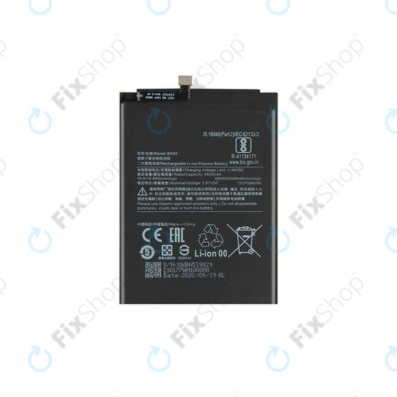 Batteria per Xiaomi Redmi Note 9S, BN55, 5020mAh
