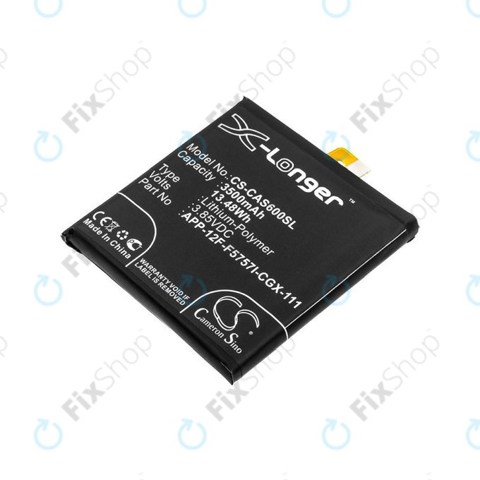 Batteria per Caterpillar CAT S60, 3500mAh, Li-Pol, 3.85 V, APP-12F-F5757I-CGX-111, HQ