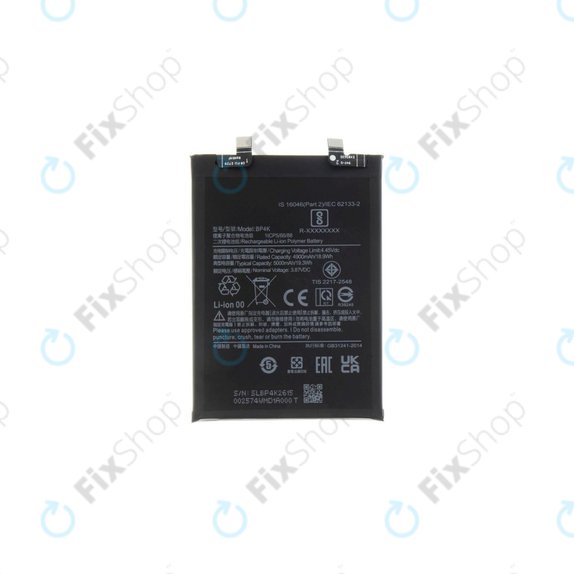 Batteria per Xiaomi Redmi Note 12 Pro 5G, BP4K, 5000mAh