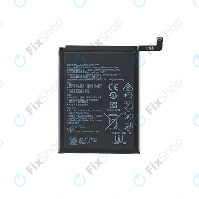 Batteria per Huawei Y9 (2018), Y7 (2019), HB406689ECW, 4000mAh