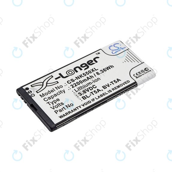 Batteria per Nokia Lumia 730, BL-T5A, Li-Ion, 3.8V, 2200mAh, HQ