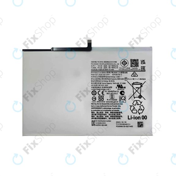 Batteria per Samsung Galaxy Tab A9+ X210, X216B, WT-S-W11, 7040mAh
